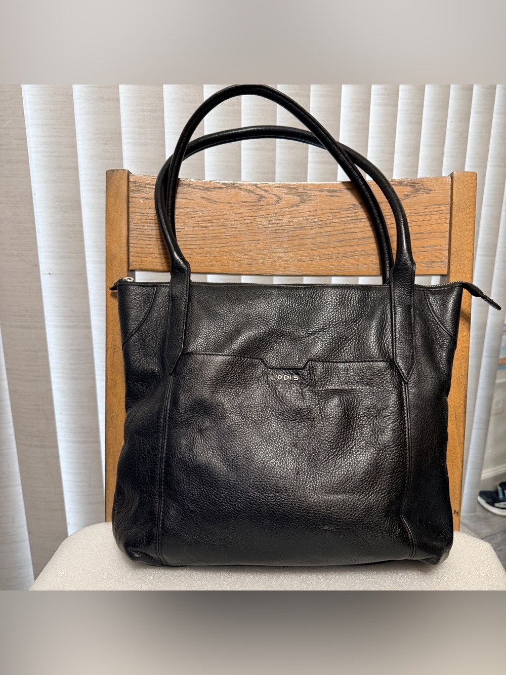 Lodis Kiera Leather Tote  bag for women Black